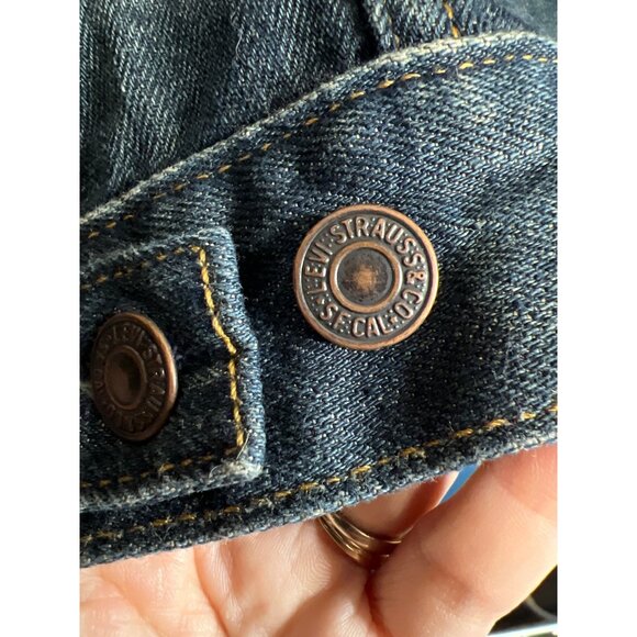 Levis Mens Denim Trucker Jacket Medium Classic - Picture 7 of 9